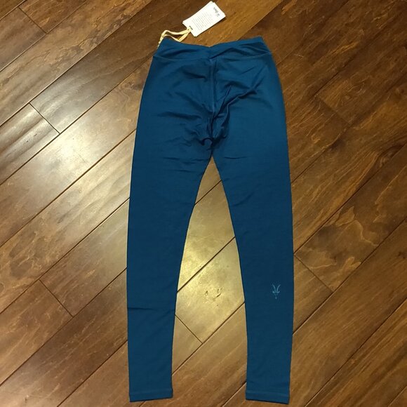 ibex Women's Woolies Tech Merino Base Layer Bottoms Deep Ocean XS - Picture 5 of 6
